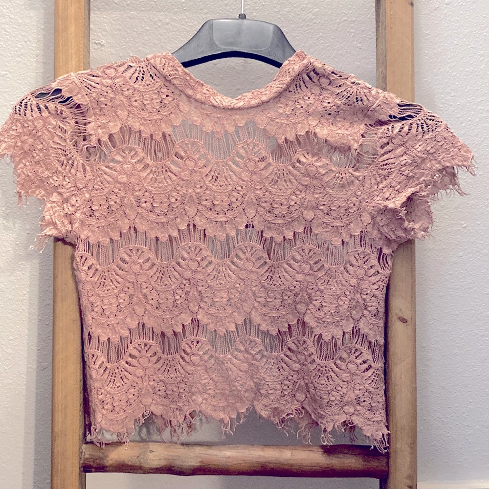 Open back crop top